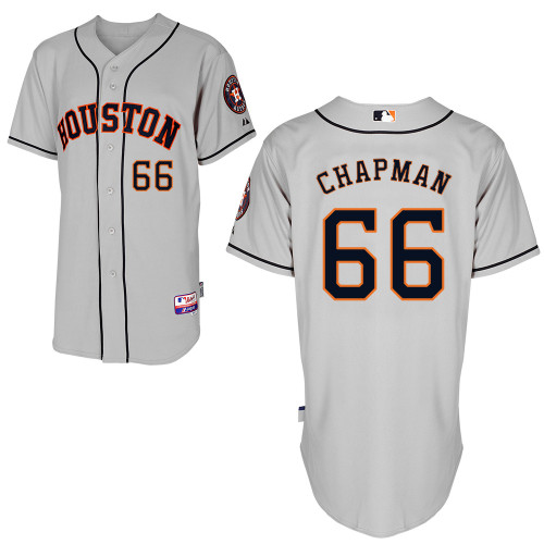 Kevin Chapman #66 mlb Jersey-Houston Astros Women's Authentic Road Gray Cool Base Baseball Jersey